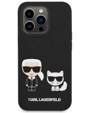 Калъф Karl Lagerfeld - MS Karl and Choupette, iPhone 14 Pro Max, черен -1
